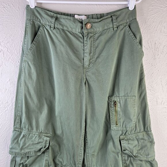 BDG Cargo Carpenter Pant Womens Sz 4 Green Utility Baggy Relaxed Wide Leg Skater - Picture 4 of 13